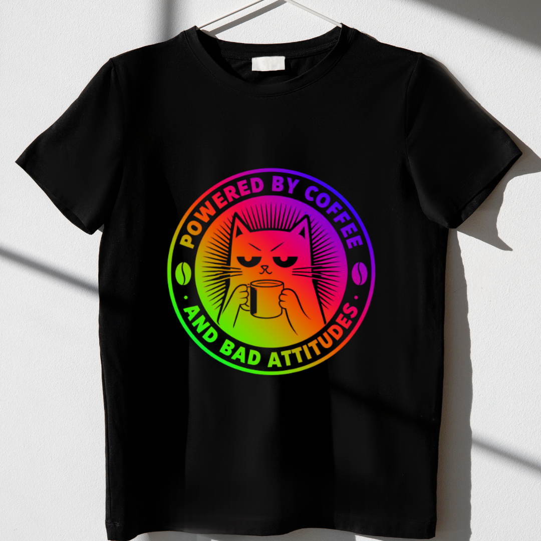 Coffee and Bad Attitude - Premium Unisex T-Shirt