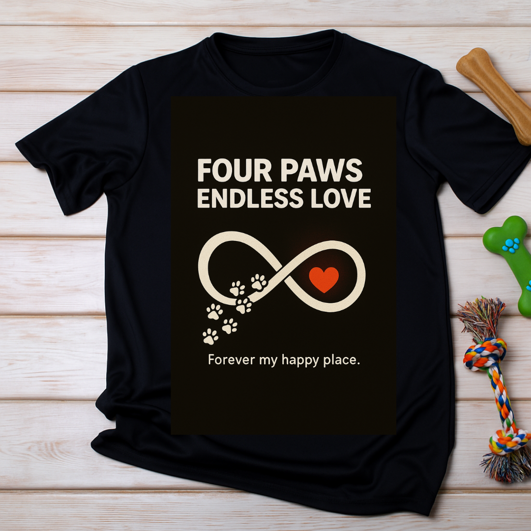 Four Paws ,Endless Love - Premium Unisex T-Shirt
