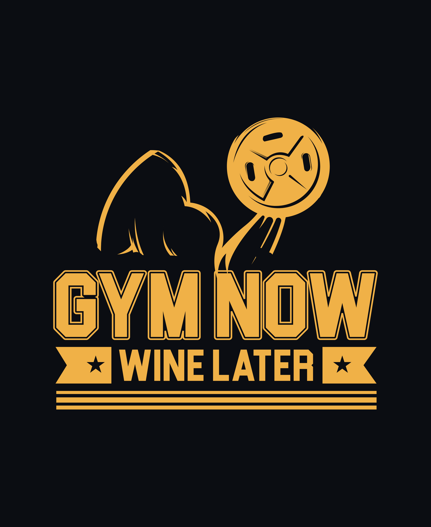Gym Now, Wine Later - Premium Unisex T-shirt
