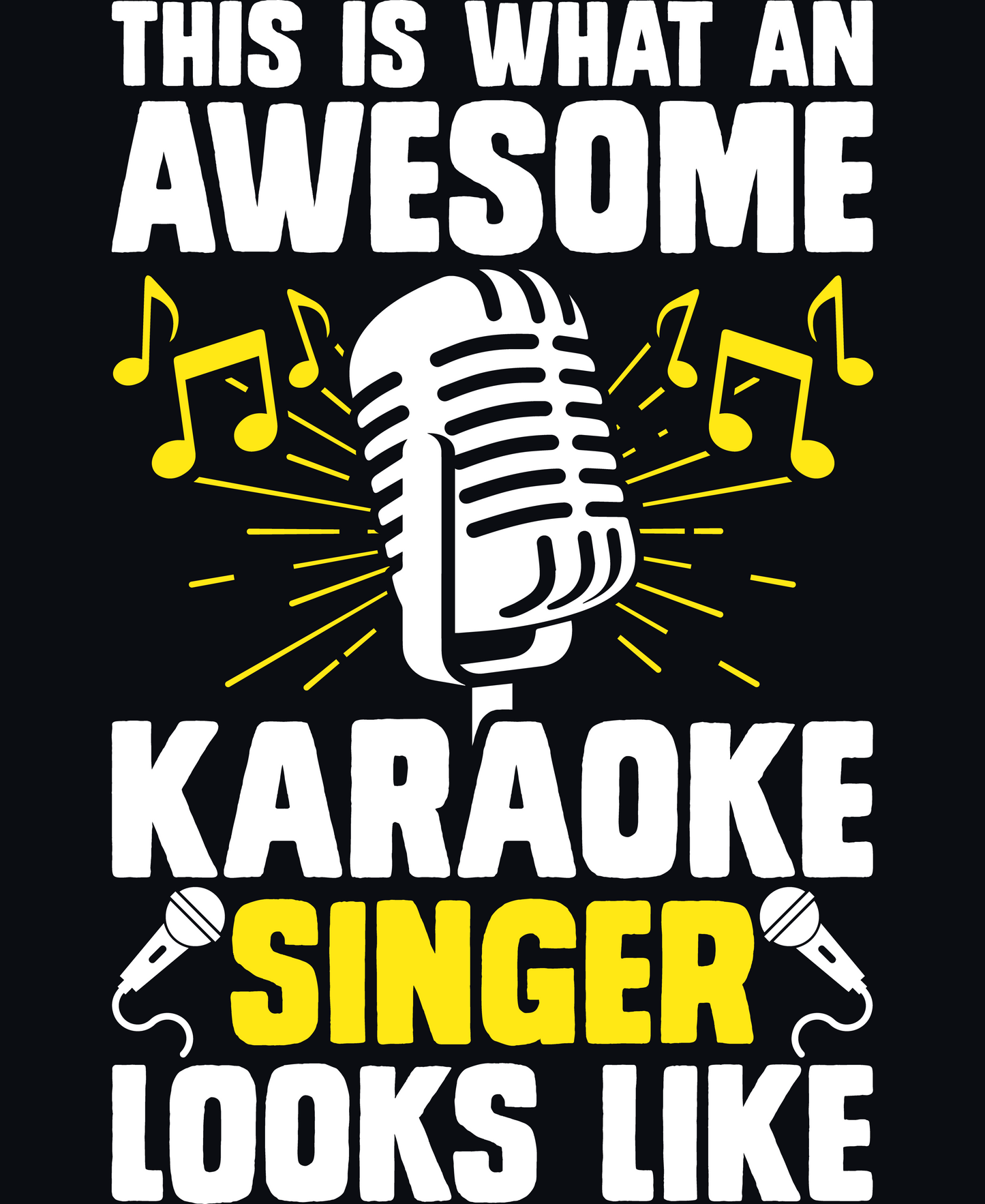 Awesome Karaoke Singer- Premium Unisex T-Shirt
