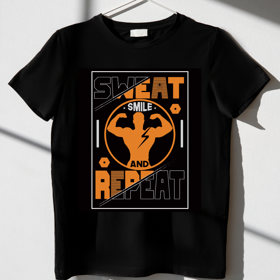 Sweat, Smile & Repeat - Premium Unisex T-shirt