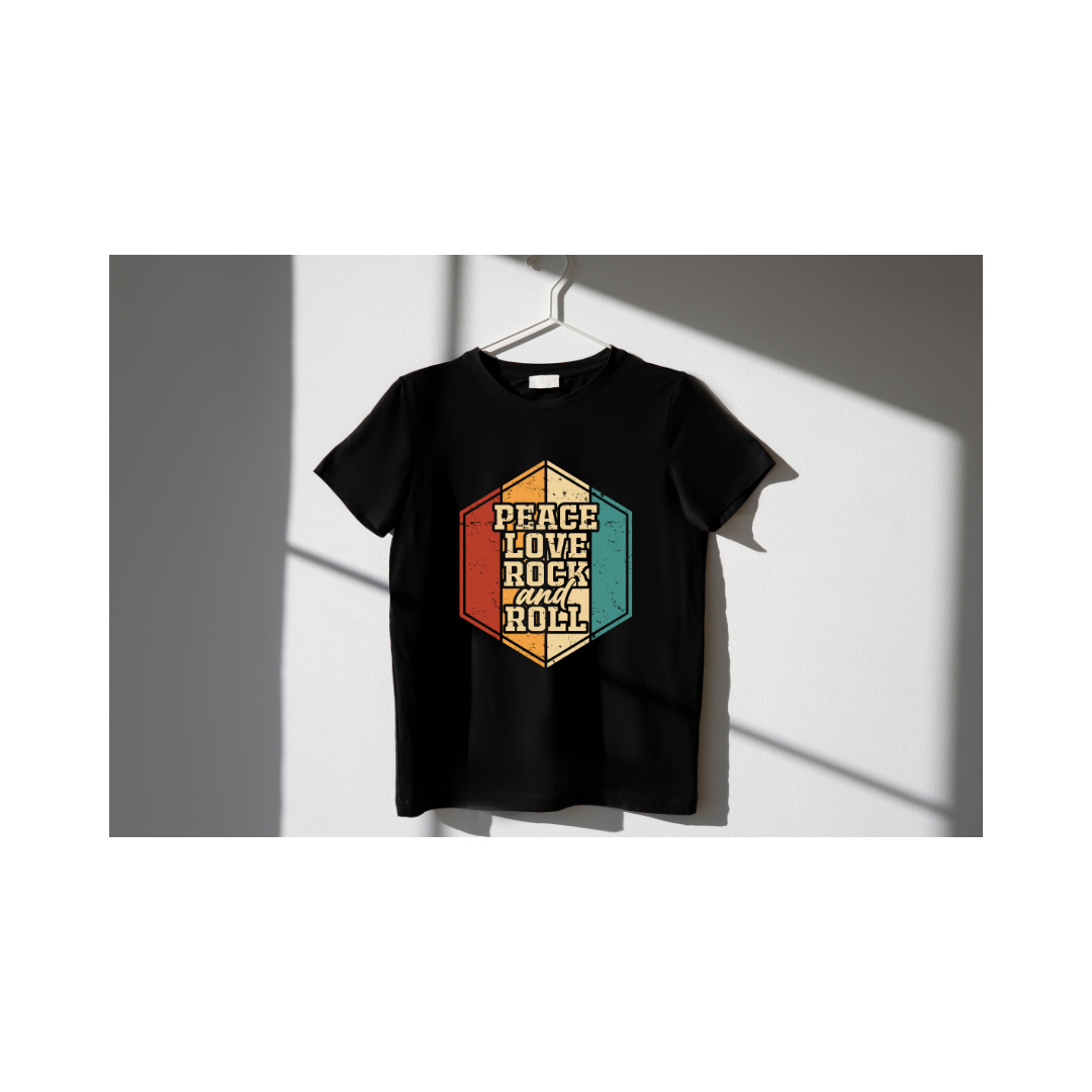 Peace, Love, Rock & Roll - Premium Unisex T-shirt