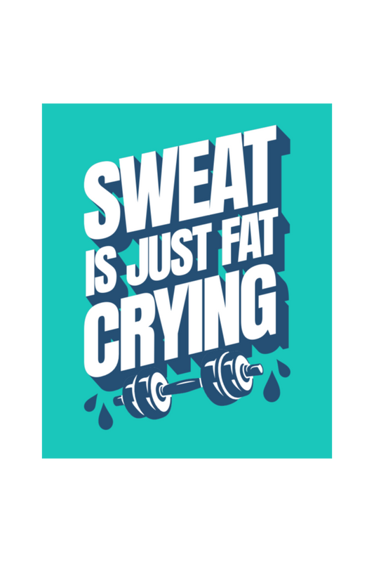 Sweat is just fat crying (Green) - Premium Unisex T-shirt