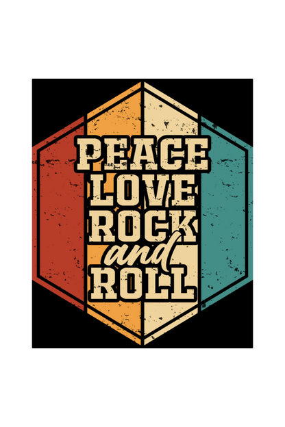 Peace, Love, Rock & Roll - Premium Unisex T-shirt