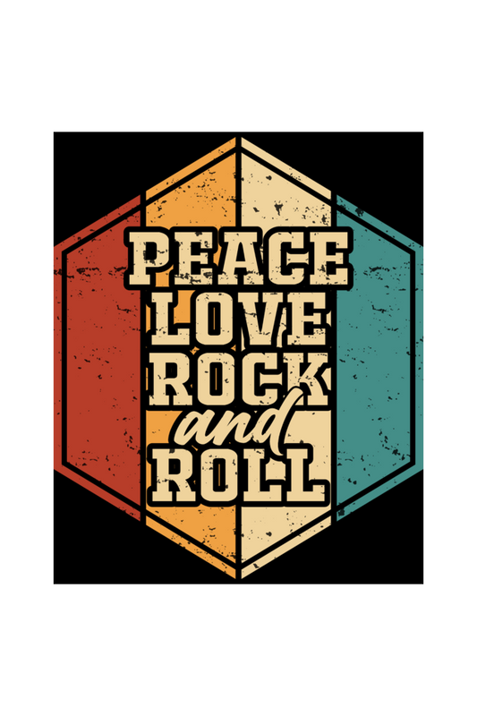 Peace, Love, Rock & Roll - Premium Unisex T-shirt