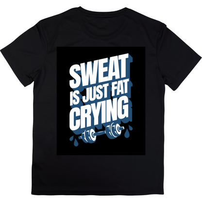 Sweat is just fat crying (Black) - Premium Unisex T-shirt