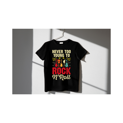 Never too young to rock and roll - Premium Unisex T-shirt