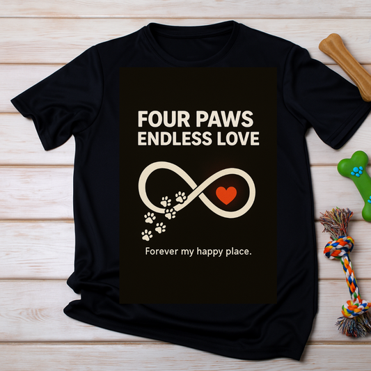 Four Paws ,Endless Love - Premium Unisex T-Shirt