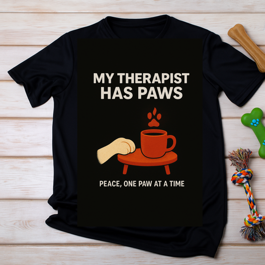 My Therapist Has Paws - Premium Unisex T-Shirt